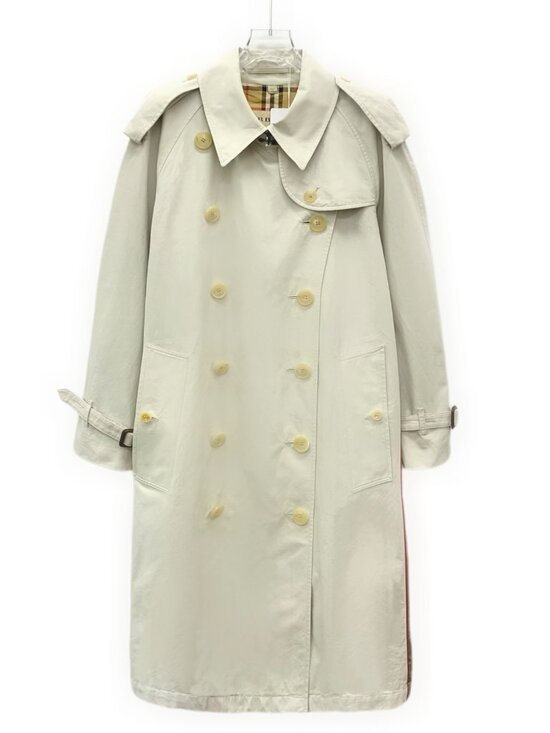 Burberry Ivory cotton trench coat - Picture 1 of 8